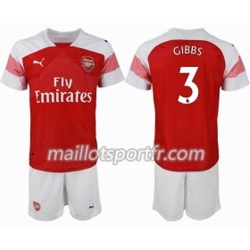 Maillot de Foot Arsenal GIBBS 3 Enfant Domicile 2018/19